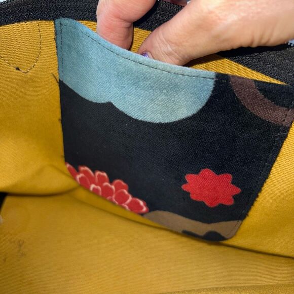 Longchamp RARE Velvet Floral Le Pliage Tote Bag - Picture 11 of 12